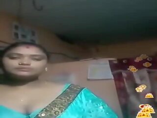 Tamil indisk stora vackra kvinnor blå silkig blouse lever, porr 02