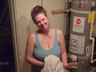 A Lonely MILF Seduces a suitor who Rents Her Basement Apartment the Landlady Part 1